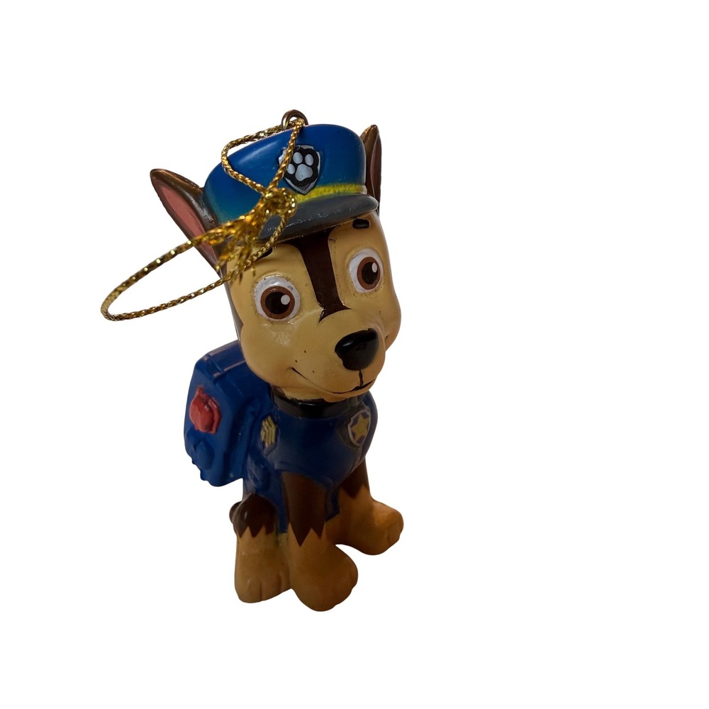Nickelodeon Paw Patrol Chase Christmas Ornament Police Dog Figurine‎ No Box